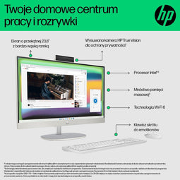 HP AIO 24-cr0011nw i5-1335U 23.8"FHD AG IPS 16GB DDR4 3200 SSD512 Intel Iris Xe Graphics Win11 2Y...