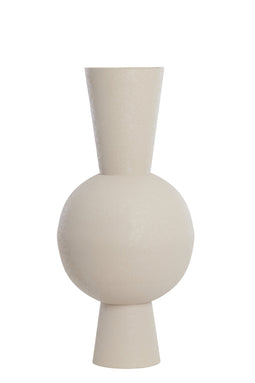 Light&living Vaas deco Ø39x83 cm CHEDI mat licht grijs