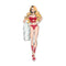 Ondergoed Set Bombshell Boudoir Rood (M)