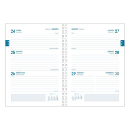 Agenda DOHE Tangram Basic Blauw A5 2024-2025