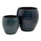 Plantenbakkenset Keramisch Blauw 55 x 55 x 55 cm (2 Stuks)