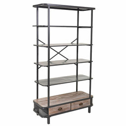 Planken Alexandra House Living Grijs Ijzer Sparrenhout 40 x 181 x 100 cm