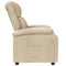 Fauteuil verstelbaar stof crmekleurig