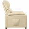 Fauteuil verstelbaar stof crmekleurig