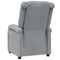 Fauteuil verstelbaar stof lichtgrijs