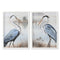 Schilderij Home ESPRIT Blauw Wit Vogel Orientaals 50 x 2,5 x 70 cm (2 Stuks)