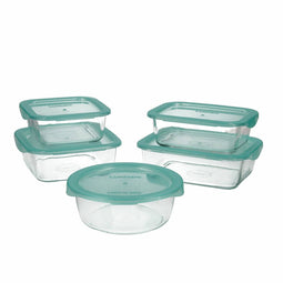 Set Lunchboxen Luminarc Keep'n Lagon Kristal Tweekleurig (5 pcs)