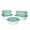 Set Lunchboxen Luminarc Keep'n Lagon Kristal Tweekleurig (5 pcs)