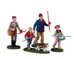 Lemax - Family Fishing Day 12x4x23 cm 4st Kersthuisje