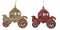 Kurt S. Adler - Ornament plastic koets goud roze l12cm