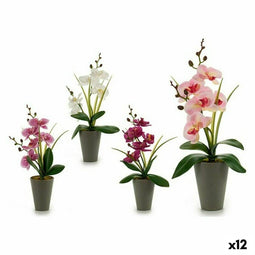 Decoratieve plant Orchidee Plastic 8 x 35 x 14 cm (12 Stuks)