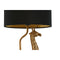 Bureaulamp Home ESPRIT Zwart Gouden 20 x 20 x 53 cm