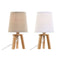 Bureaulamp Home ESPRIT Bruin 13 x 13 x 24 cm (2 Stuks)