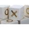 Drie-op-een-rij Spel DKD Home Decor Gouden Ivoor (21 x 21 x 6 cm)