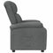 Fauteuil verstelbaar stof donkergrijs