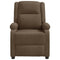 Fauteuil verstelbaar stof bruin