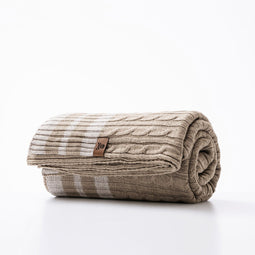 Deken Scalpers SC-0040 Bruin Beige 140 x 190 cm