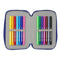 Driedubbele Pennenzak F.C. Barcelona 24/25 Kastanjebruin Marineblauw 12,5 x 19,5 x 5,5 cm 36 Onde...