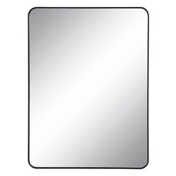Wandspiegel Zwart Aluminium Kristal 76 x 3 x 101 cm