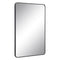 Wandspiegel Zwart Aluminium Kristal 76 x 3 x 101 cm