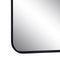 Wandspiegel Zwart Aluminium Kristal 76 x 3 x 101 cm
