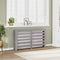 Radiatorombouw 149x20x82 cm bewerkt hout grijs sonoma eiken