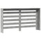 Radiatorombouw 149x20x82 cm bewerkt hout betongrijs