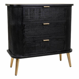 Ladenkast Alexandra House Living Zwart Hout MDF 35 x 81 x 80 cm