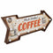 Muurplaat Alexandra House Living Coffee Wit Ijzer 27 x 5 x 65 cm Verlichting