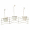 Plantenpot voor relingen Alexandra House Living Wit Ijzer 23 x 69 x 95 cm