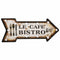 Muurplaat Alexandra House Living Le Cafe Bistro Wit Ijzer 27 x 5 x 65 cm Verlichting