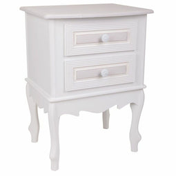 Nachtkastje Alexandra House Living Wit 34 x 57 x 42 cm