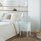 Nachtkastje Alexandra House Living Wit 34 x 57 x 42 cm