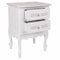 Nachtkastje Alexandra House Living Wit 34 x 57 x 42 cm