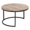Set van 3 tafels Zwart Natuurlijk 79 x 79 x 48 cm