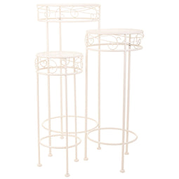 Bloempotstandaard Alexandra House Living Wit Metaal Ijzer 28 x 120 x 58 cm