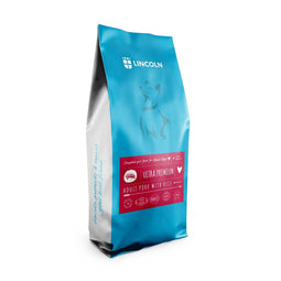 LINCOLN Ultra premium Medium and large Pork with rice - droog hondenvoer - 12kg
