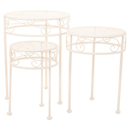 Bloempotstandaard Alexandra House Living Wit Metaal Ijzer 30 x 120 x 30 cm