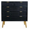 Ladenkast Alexandra House Living Zwart Gouden Hout MDF