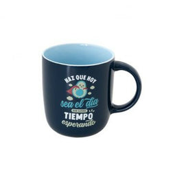 Mok Mr. Wonderful HAZ QUE HOY SEA EL DÍA QUE LLEVAS TIEMPO ESPERANDO Multicolour Keramisch 370 ml