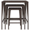 Tuintafeltjesset 3 st poly rattan bruin