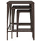 Tuintafeltjesset 3 st poly rattan bruin