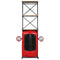 Wijnkast tractor 49x31x172 cm massief mangohout