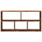 Wandschap 100x25x50 cm bewerkt hout oud houtkleurig