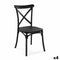 Stoel Versa Zwart 43 x 88 x 43 cm (4 Stuks)