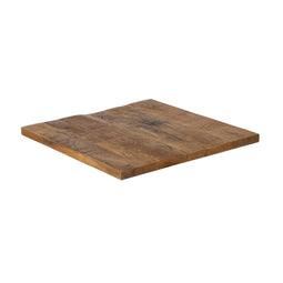 Table top Vierkant Beige Mangohout 60 x 60 x 3 cm