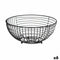 Fruitschaal Zwart Metaal 28 x 12 x 28 cm (6 Stuks)