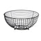 Fruitschaal Zwart Metaal 28 x 12 x 28 cm (6 Stuks)