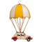 Decoratieve figuren Alexandra House Living Geel Ijzer ABS Bol Auto Parachute 17 x 31 x 18 cm