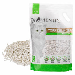 DIAMENTIQ Tofu Neutral Ultra clumping - plantaardige kattenbakvulling - 4kg